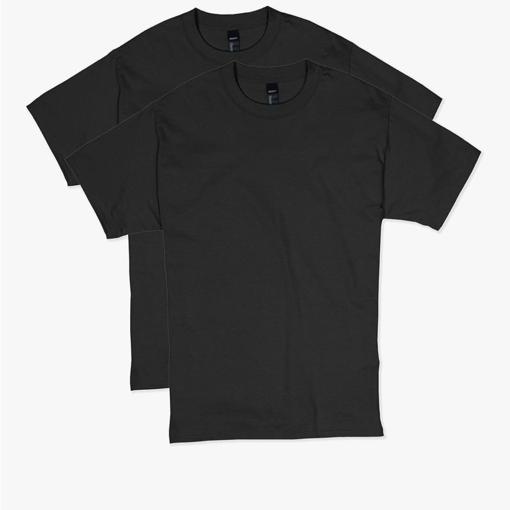 Nwt Hanes Beefy Tees Black Men's T-Shirt Pack